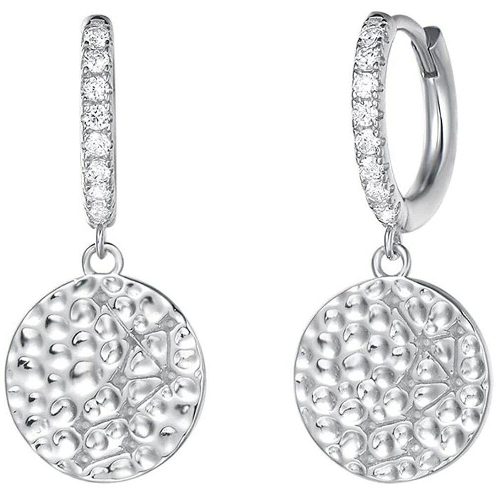 Women's Earrings - Gold Plated 925 Sterling Silver CZ Cubic Zirconia Simulated